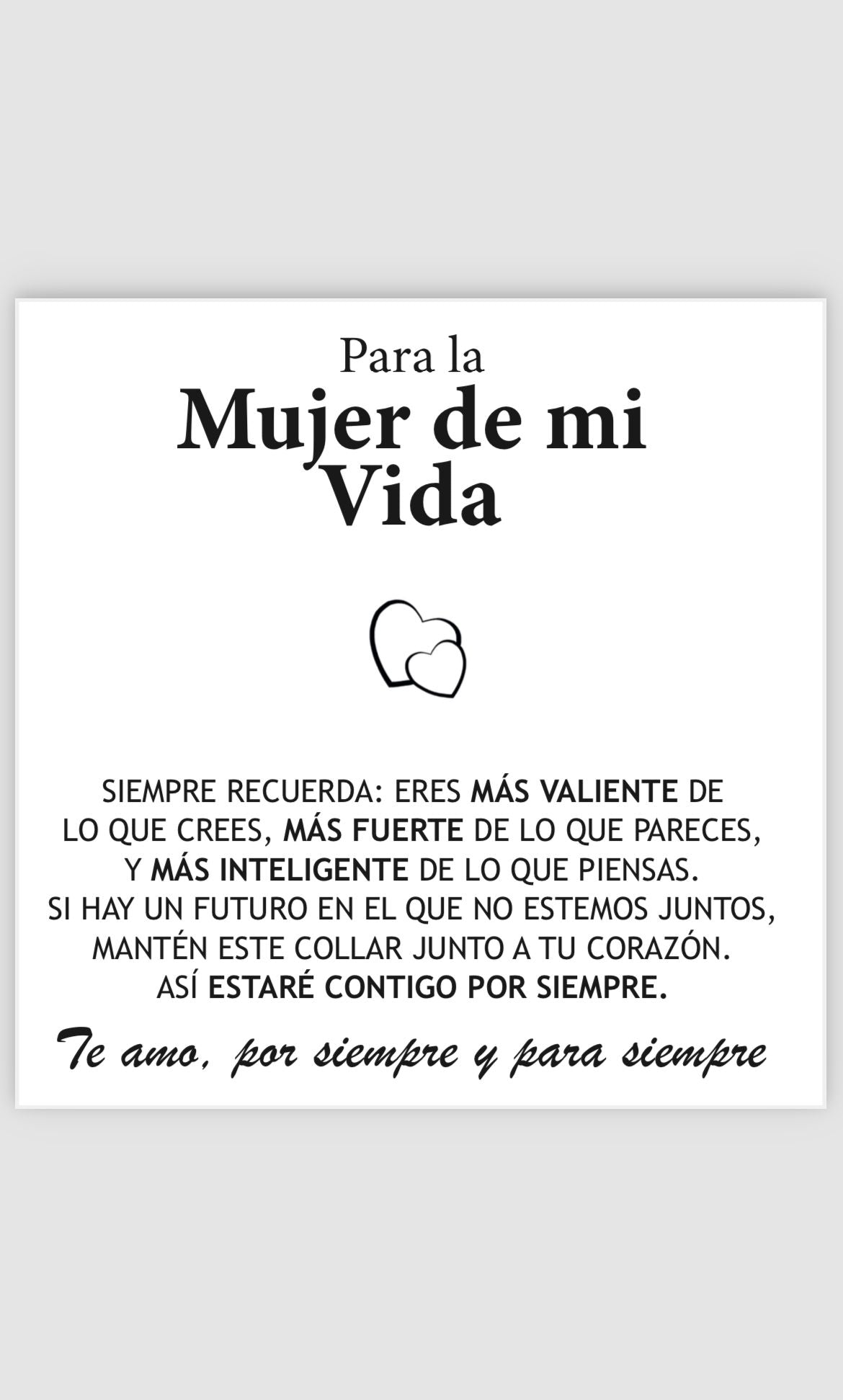 Dedicatoria Para la Mujer de mi Vida